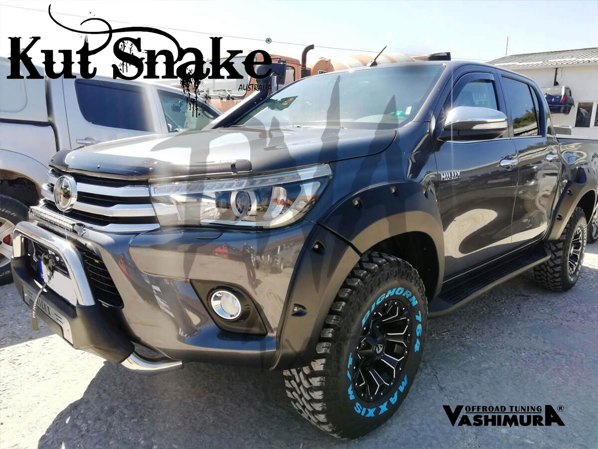 Fender Flares for Toyota Hi-Lux (Rocco) - 2022+ , 75mm wide, fits both wide and narrow body