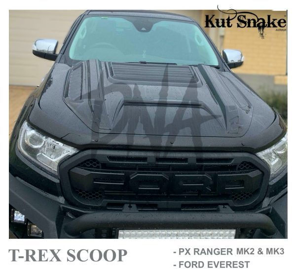 PXTREXSCP-1.jpg T-Rex Hood Scoop Ford Ranger PX2/3 - 2015-on smooth finish