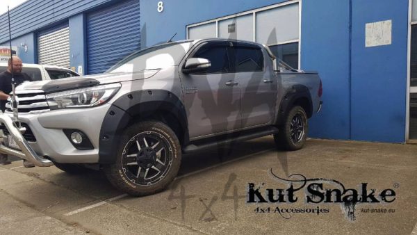 Fender Flares for Toyota Hi-Lux (Revo) - 2015 till 2019 - 75mm wide, fits both wide and narrow body