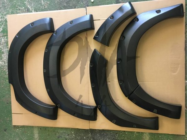 Fender Flares for Toyota Hi-Lux (Revo) - 2015 till 2019 - 75mm wide, fits both wide and narrow body
