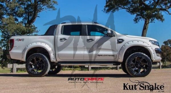 Fender Flares Ford Ranger PX1, 2 and 3- 55 mm wide - Smooth finish