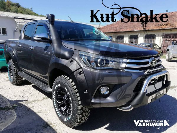 Fender Flares for Toyota Hi-Lux (Rocco) - 2018 - 2021, 75mm wide, fits both wide and narrow body