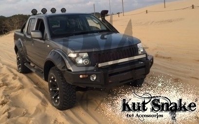 Fender Flares for Nissan Navara D40 - 75 mm wide
