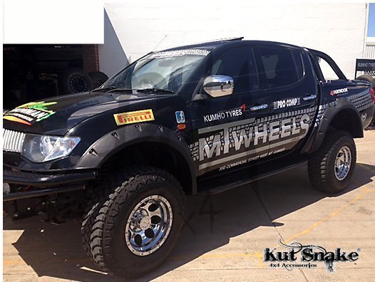 Fender Flares for Mitsubishi L200 ML/MN - 95 mm wide