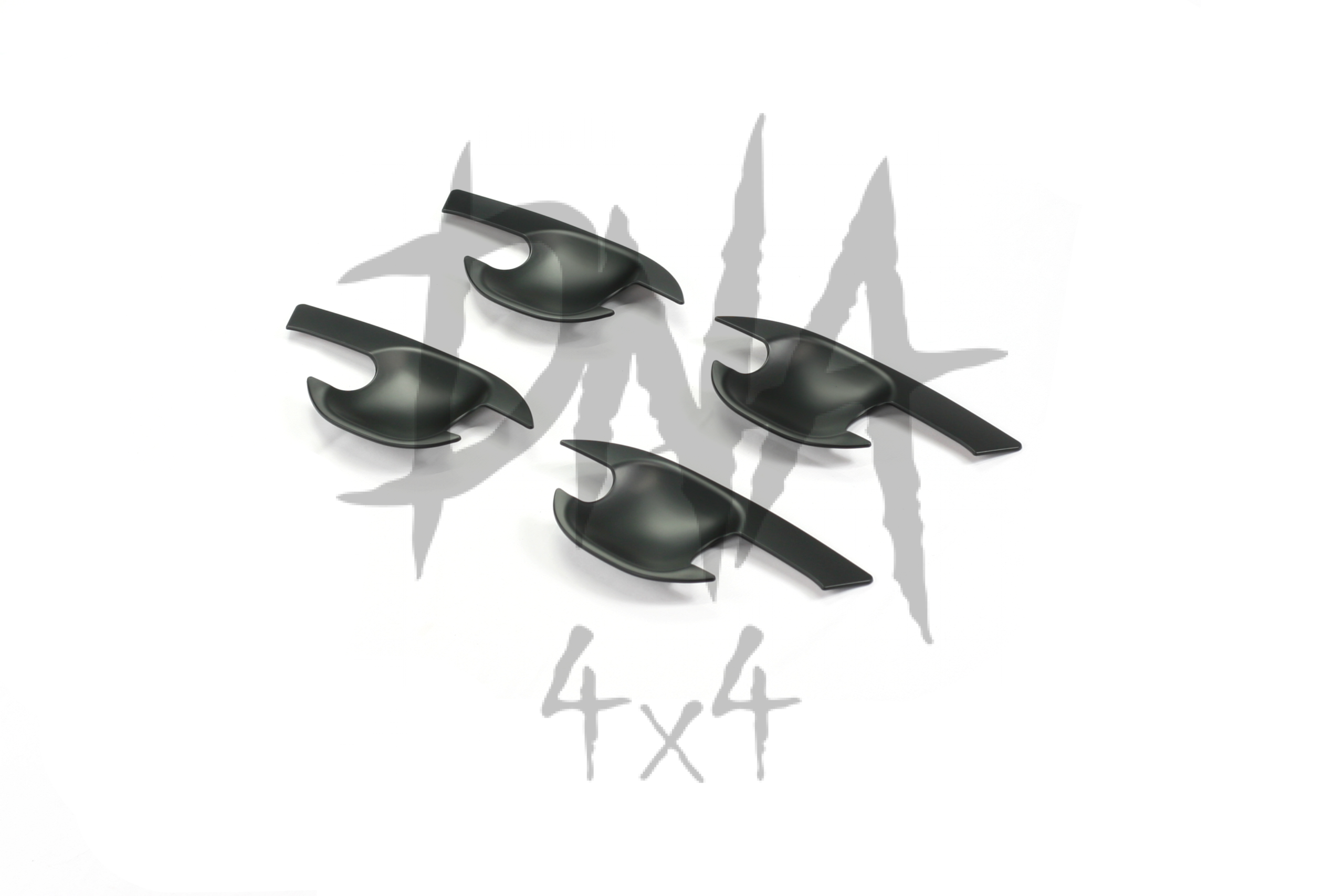 Ford Ranger 2012+ Matt Black Door Handle Inserts - Image 2
