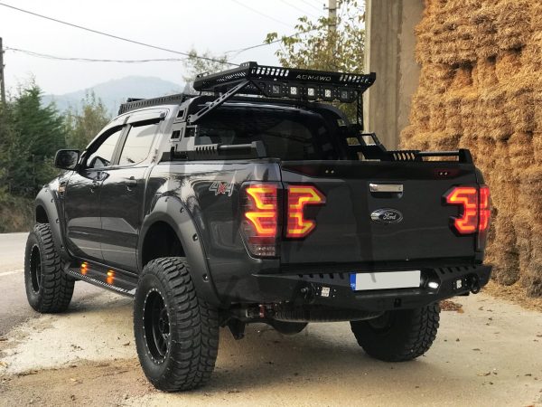 Ford Ranger 2012 +Rear Bumper Matt Black