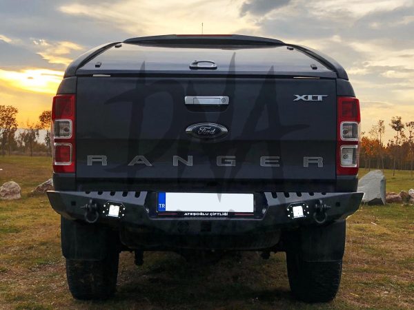 Ford Ranger 2012 +Rear Bumper Matt Black