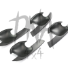 Ford Ranger 2012+ Matt Black Door Handle Inserts