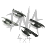 Nissan Navara NP300 2015+ Matt Black Door Handle Inserts