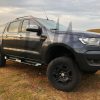 Nissan Navara NP300 Steel Side Steps (Matt Black)