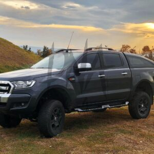 Nissan Navara NP300 Steel Side Steps (Matt Black)