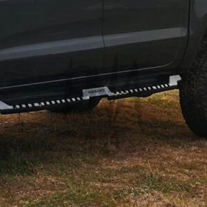 Volkswagen Amarok 2017+ Steel Side Steps (Matt Black)