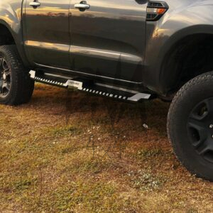 Volkswagen Amarok 2010-2017 Steel Side Steps (Matt Black)