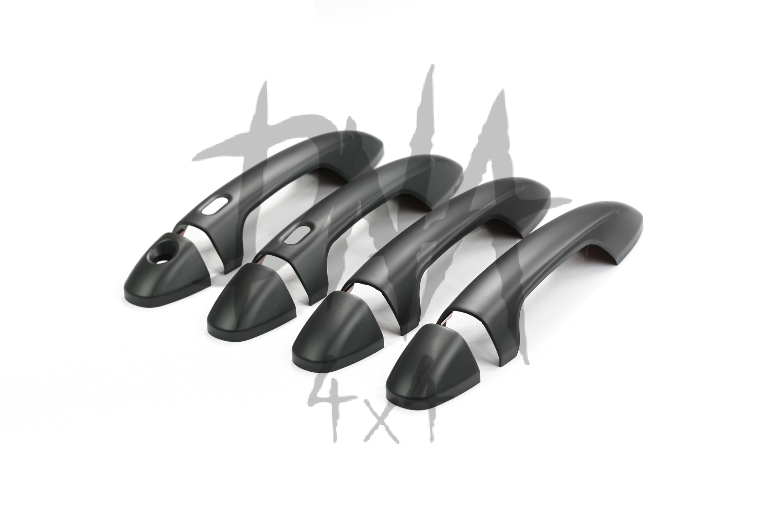 Toyota Hilux 2016+ Door Handle Covers - Matt Black - Image 2