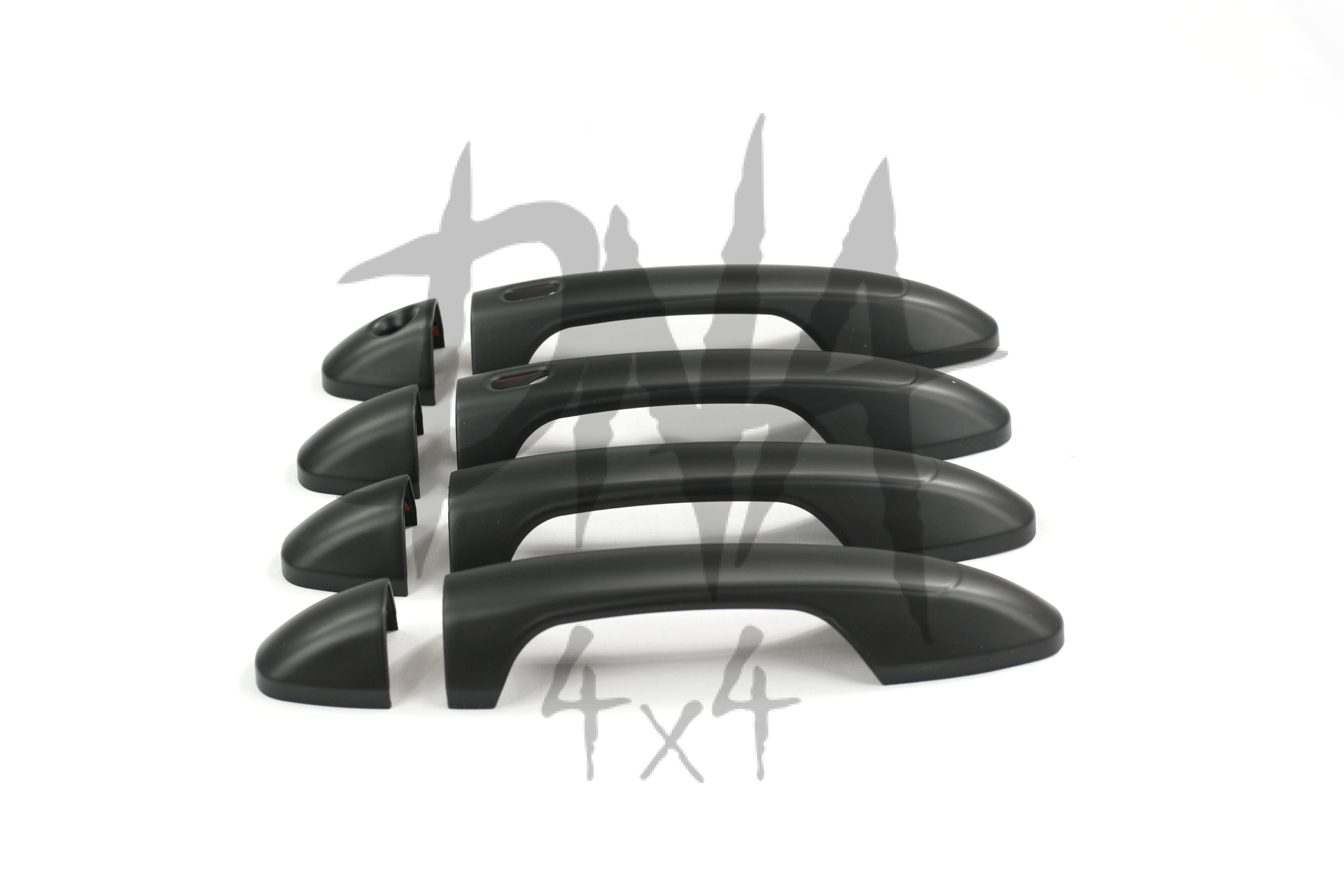 Toyota Hilux 2016+ Door Handle Covers - Matt Black - Image 3