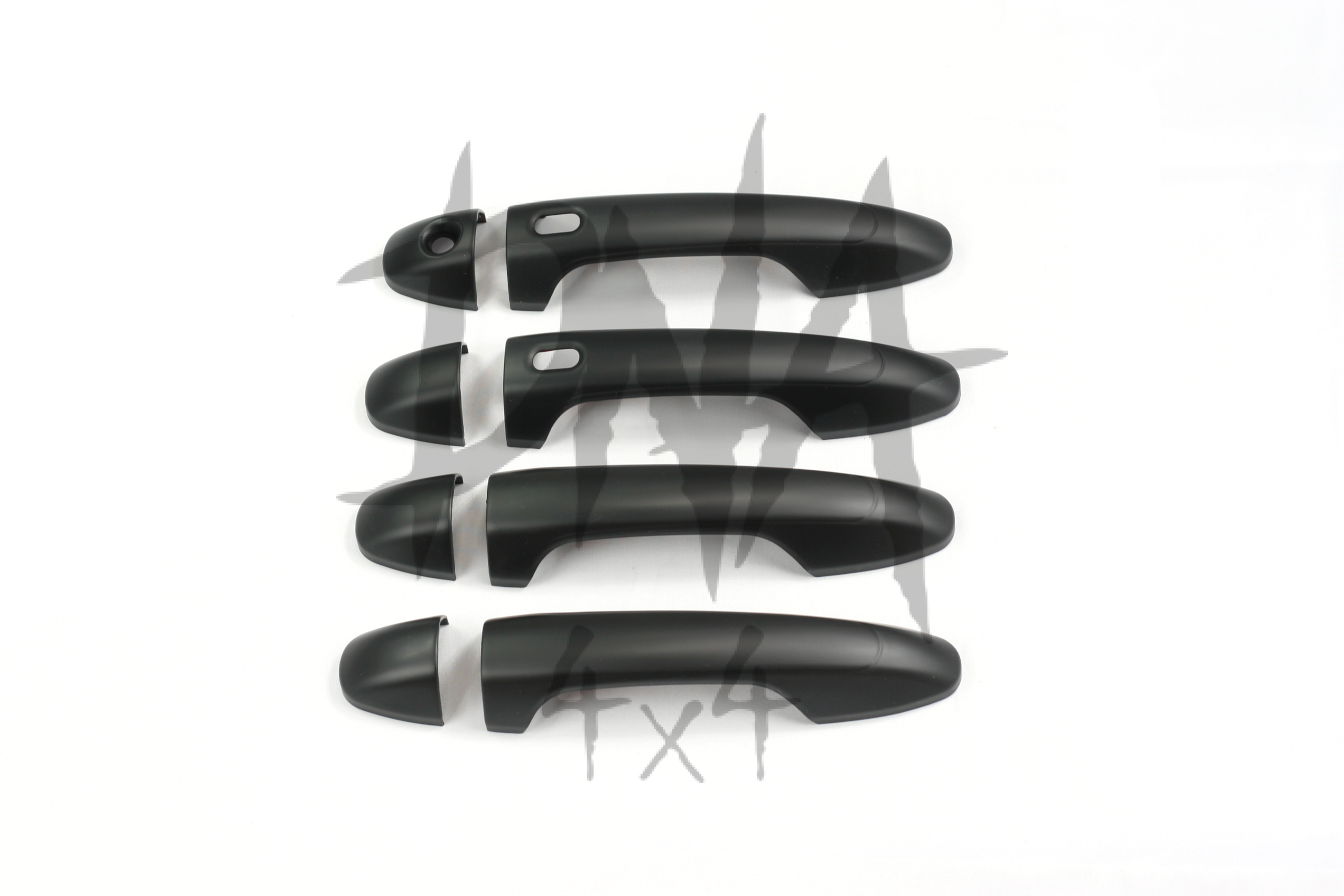 Toyota Hilux 2016+ Door Handle Covers - Matt Black - Image 4