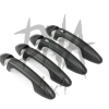 Toyota Hilux 2016+ Door Handle Covers - Matt Black