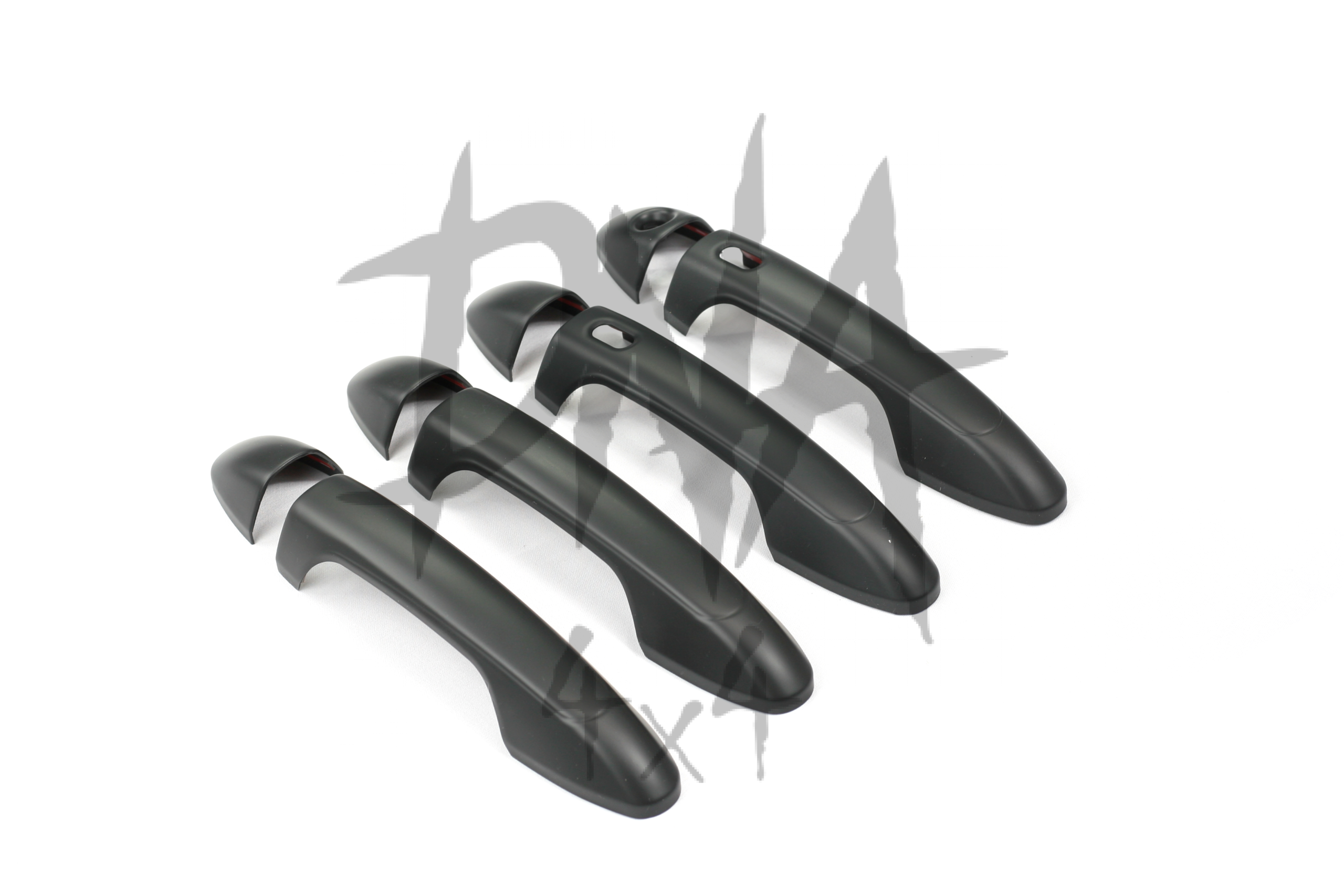 Toyota Hilux 2016+ Door Handle Covers - Matt Black - Image 5