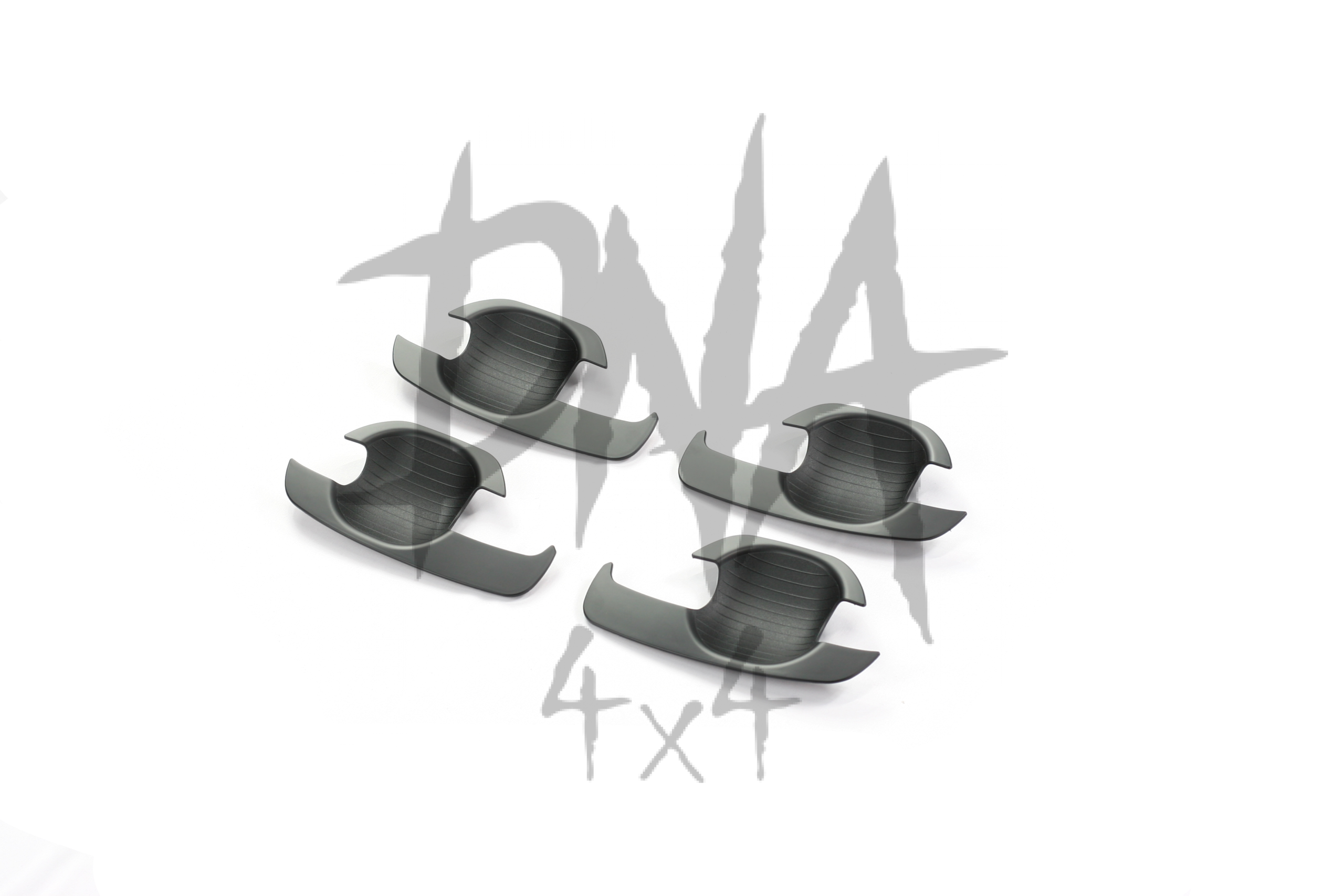 Toyota Hilux 2005-2015 Matt Black Door Handle Inserts - Image 4