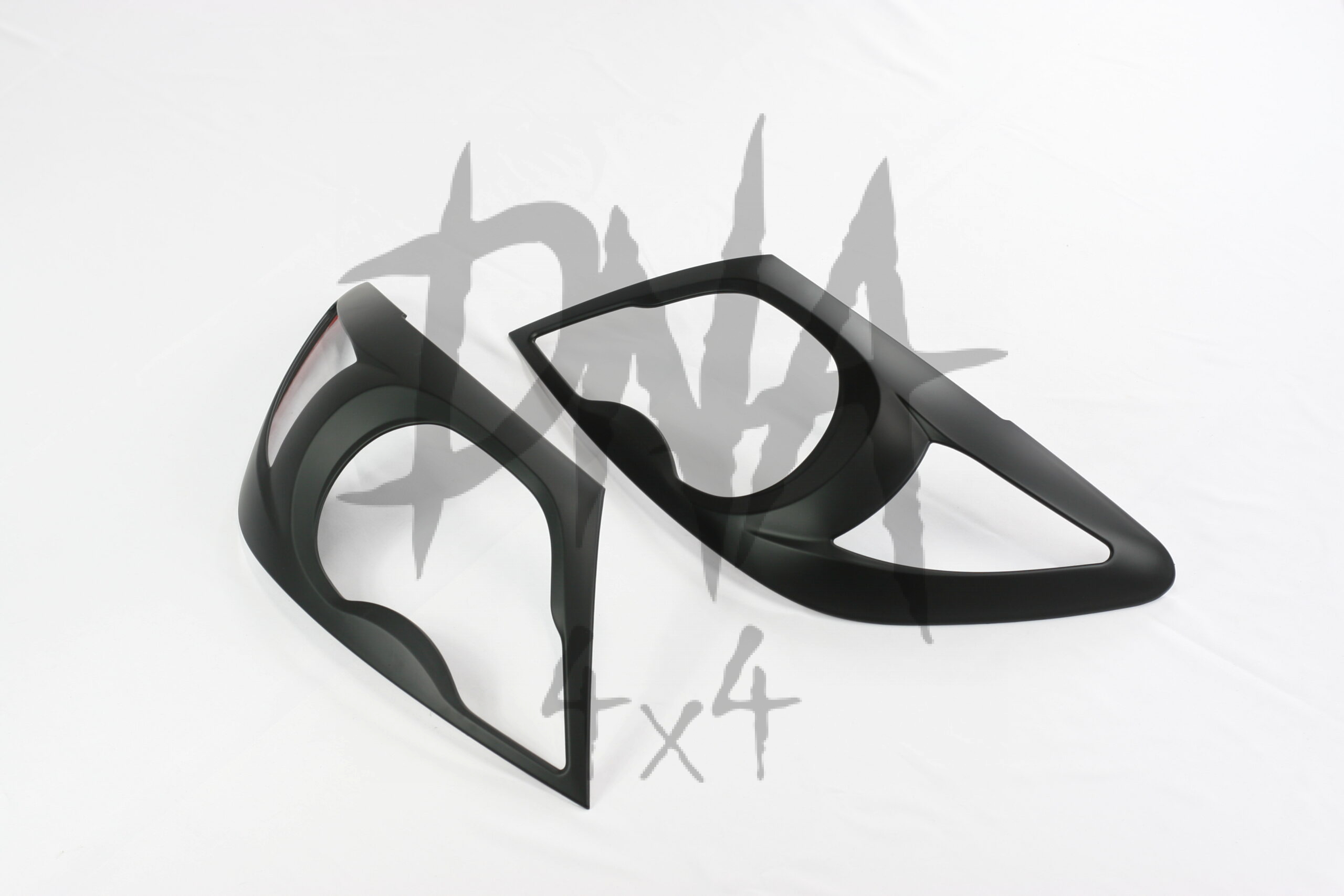 Toyota Hilux 2005-2011 Matt Black Head Light Covers - Image 2