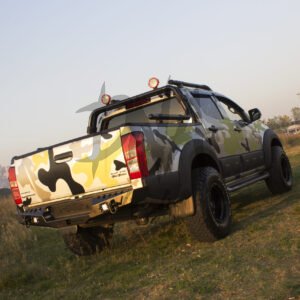 Volkswagen Amarok 2010+ Rear Bumper Matt Black