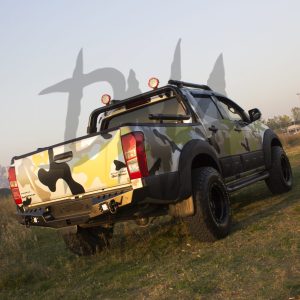 Volkswagen Amarok 2010+ Rear Bumper Matt Black