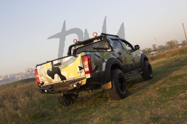 Volkswagen Amarok 2010+ Rear Bumper Matt Black