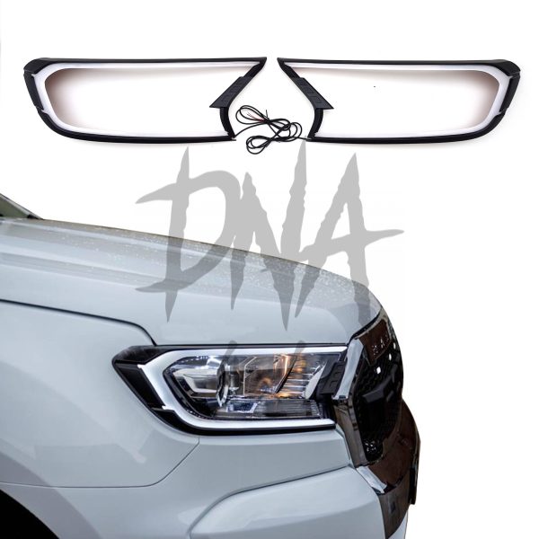 Ford Ranger T7 T8 LED DRL Headlight Covers GS Ford Ranger 2015+ LED Daytime Running Headlight Cover