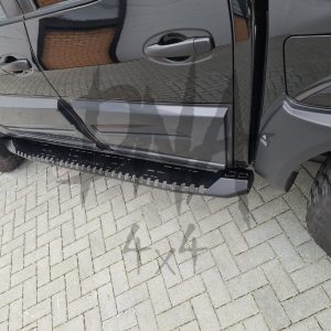 VW Amarok 2010-17 Steel Side Steps (Black)