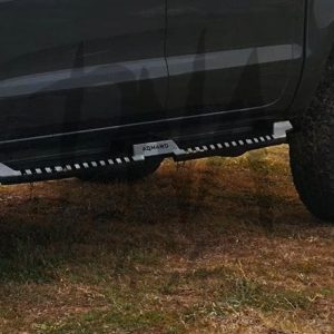 Volkswagen Amarok 2017+ Steel Side Steps (Matt Black)