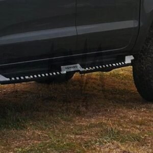 Volkswagen Amarok 2017+ Steel Side Steps (Matt Black)