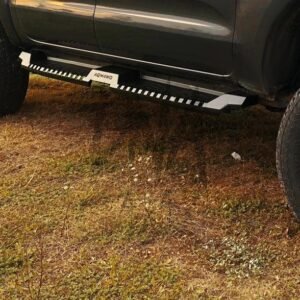 Nissan Navara D40 2006-2010 Steel Side Steps (Matt Black)