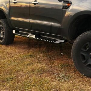 Volkswagen Amarok 2010-2017 Steel Side Steps (Matt Black)
