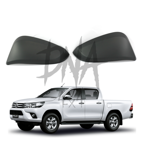 Toyota Hilux 2016-2020 Matt Black Wing Mirror Covers
