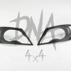 Toyota Hilux 2005-2011 Matt Black Head Light Covers