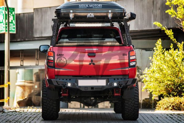 at Mitsubishi L200 2015-2019 Rear Bumper Matt Black