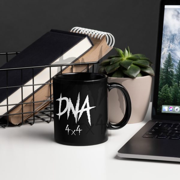 DNA4x4 Black Glossy Mug