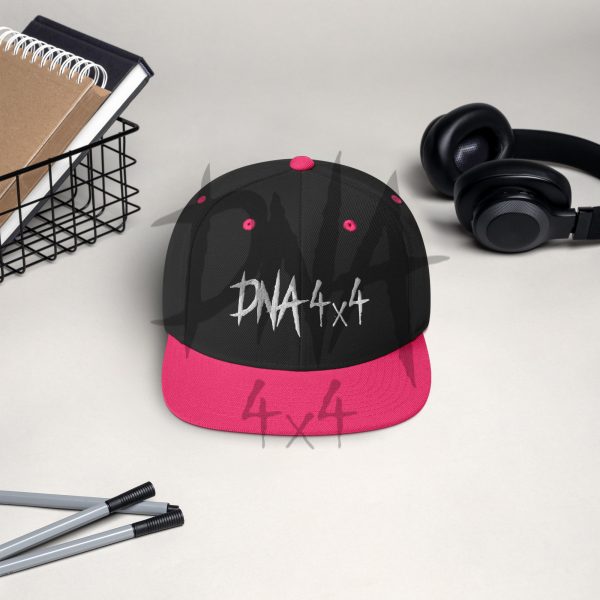 DNA4x4 Snapback Hat White Logo