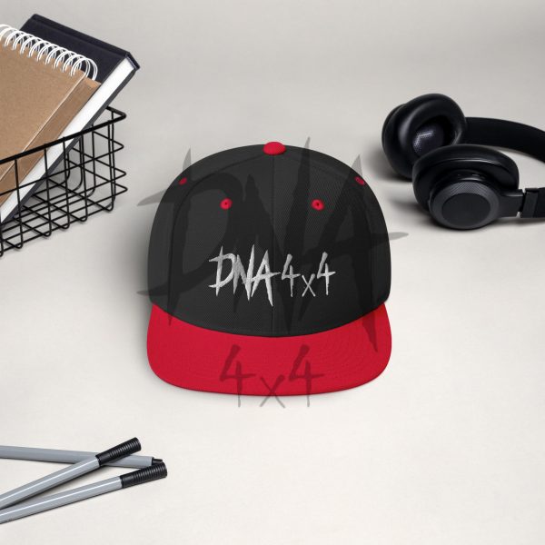 DNA4x4 Snapback Hat White Logo