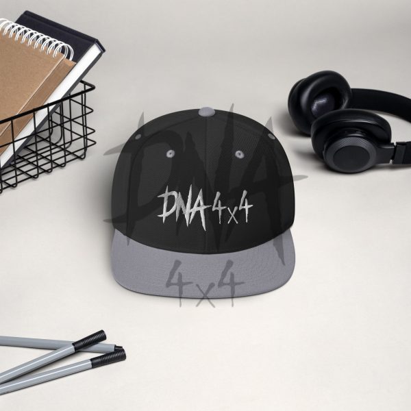 DNA4x4 Snapback Hat White Logo
