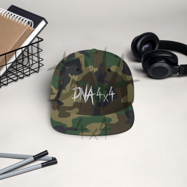 DNA4x4 Snapback Hat White Logo