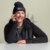 DNA4x4 Cuffed Beanie - white Logo