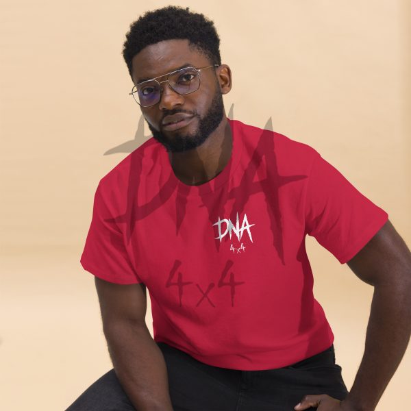 mens-classic-tee-cardinal-front-2-645e08eca47f3.jpg DNA4x4 Printed T Shirt – White Logo