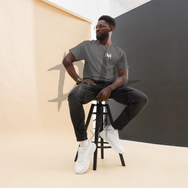 mens-classic-tee-charcoal-front-645e08eca734c.jpg DNA4x4 Printed T Shirt – White Logo