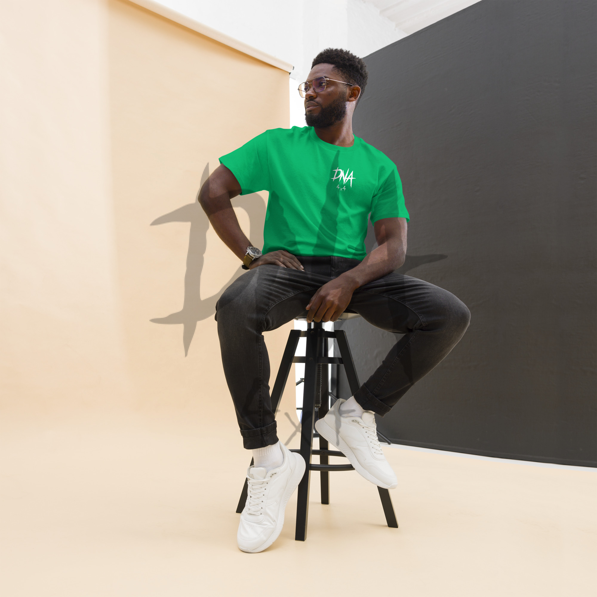 DNA4x4 Printed T Shirt – White Logo - Image 22
