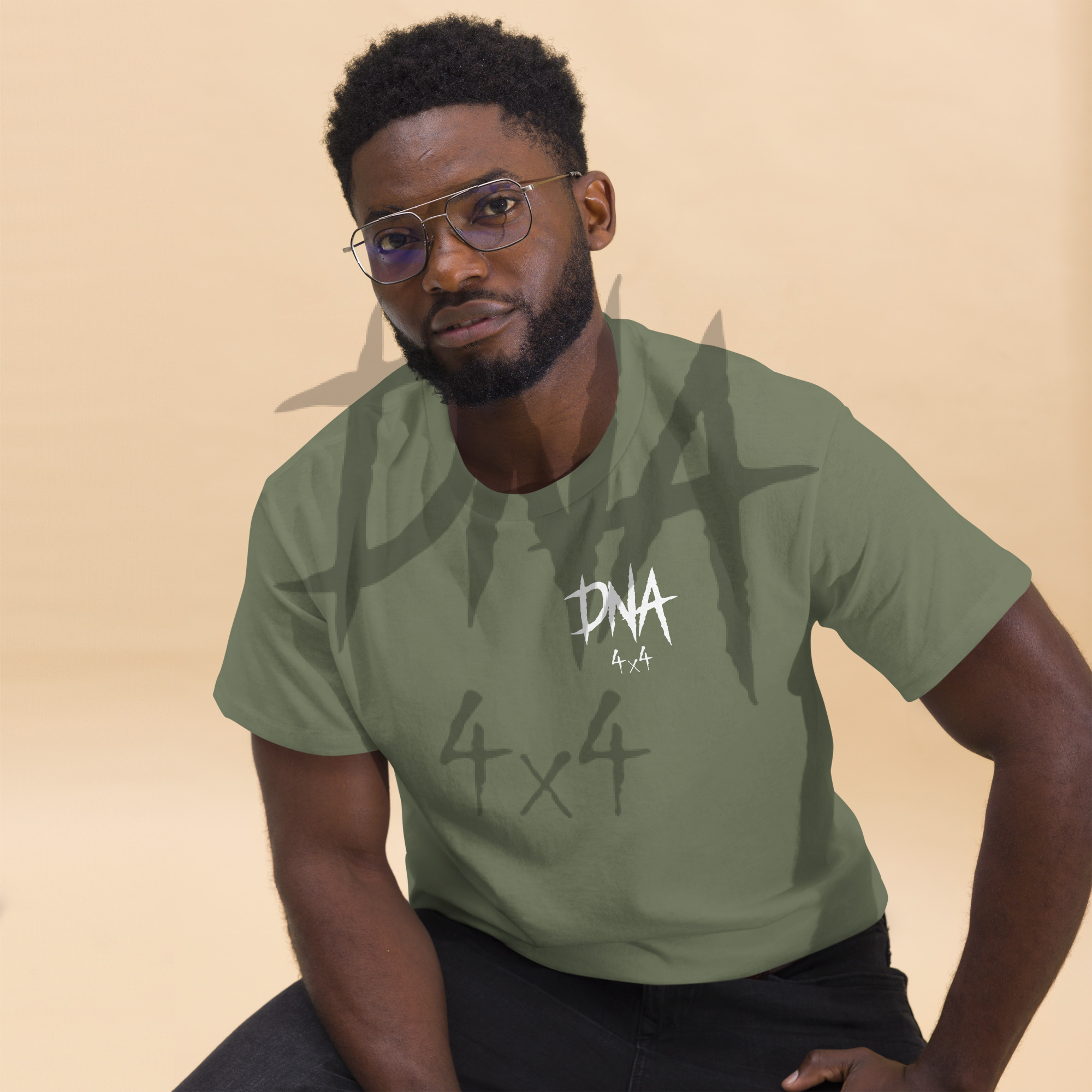 DNA4x4 Printed T Shirt – White Logo - Image 19