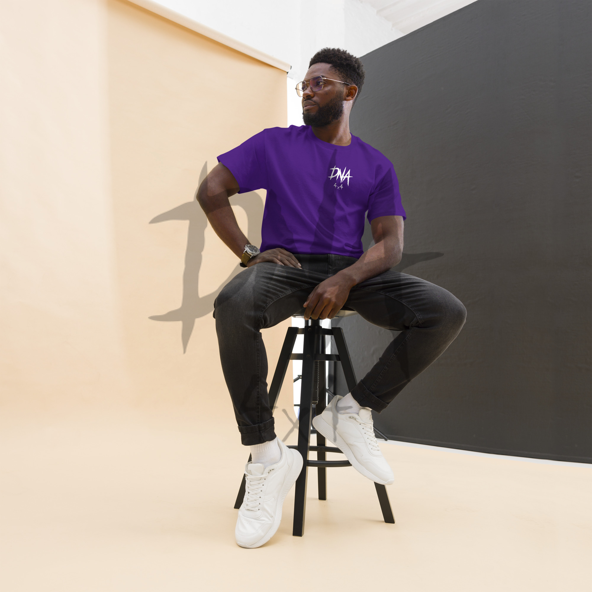 DNA4x4 Printed T Shirt – White Logo - Image 6