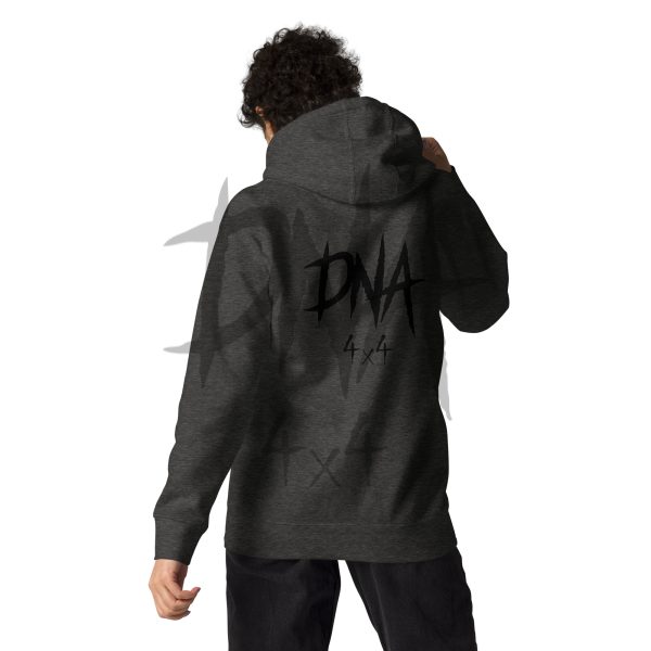 unisex-premium-hoodie-charcoal-heather-back-645e0989c956f.jpg DNA4x4 Unisex Hoodie - Black Logo