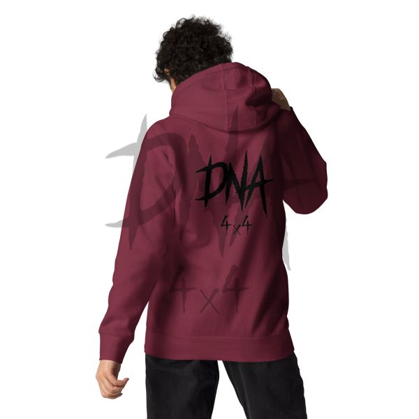 unisex-premium-hoodie-maroon-back-645e0989c8279.jpg DNA4x4 Unisex Hoodie - Black Logo