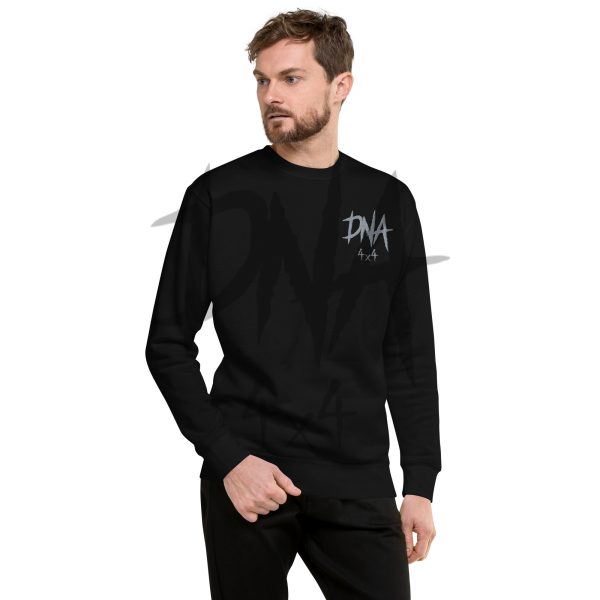 unisex-premium-sweatshirt-black-front-645e10190eb89.jpg DNA4x4 Embroidered Premium Sweatshirt